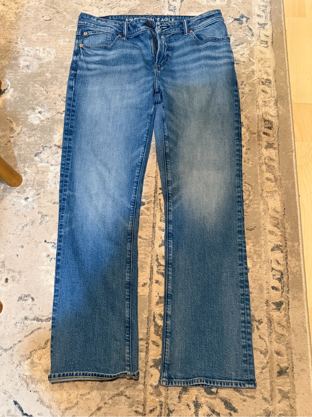 American Eagle Outfitters Men's Light Blue Bootcut Jeans